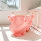 Soft Ruffle Muslin Baby Blanket - Personalized Custom Embroidery