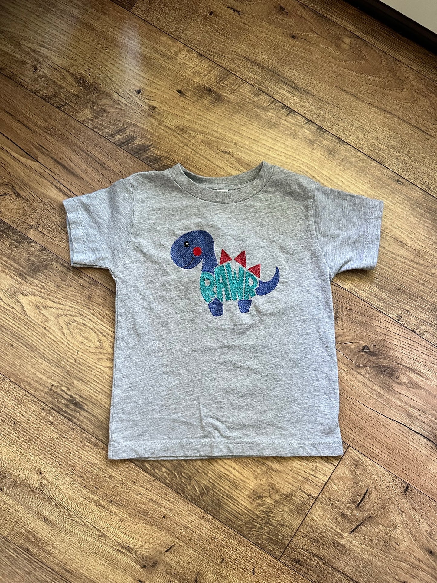 RAWR Dinosaur - Embroidered T-Shirt