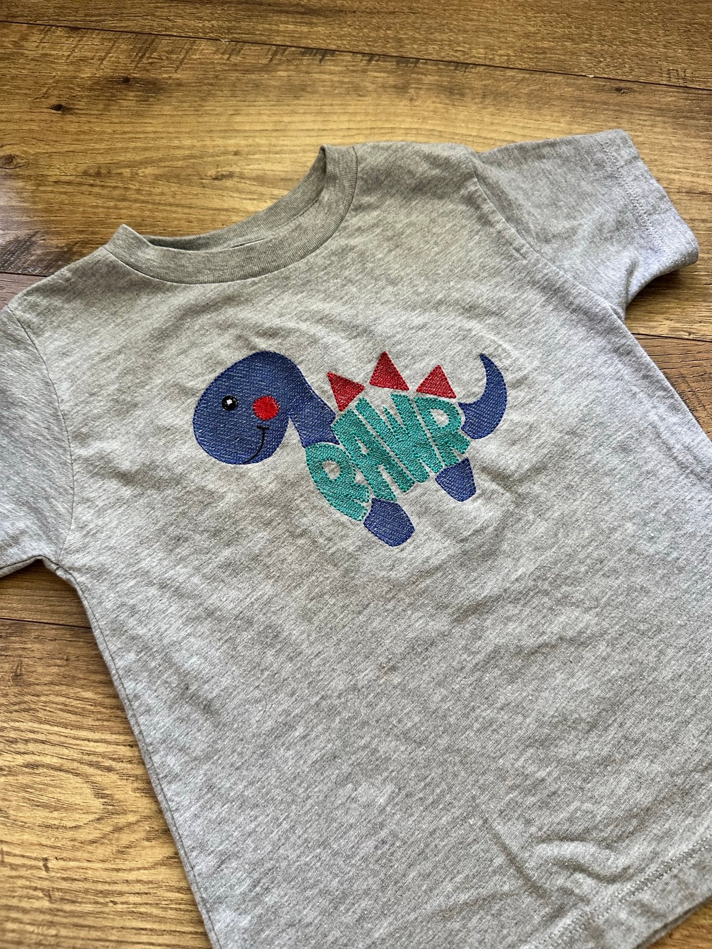 RAWR Dinosaur - Embroidered T-Shirt