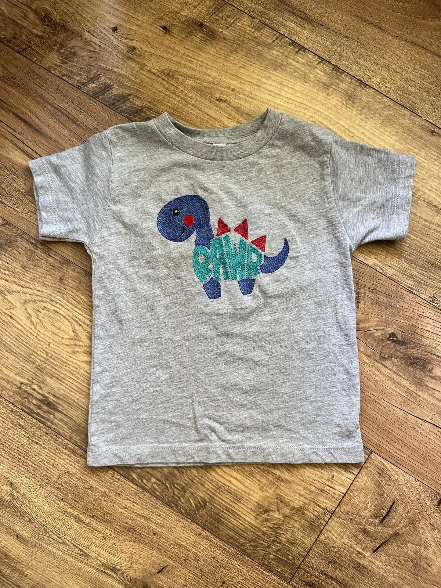 RAWR Dinosaur - Embroidered T-Shirt