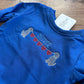 Personalized Embroidered Heart Banner Dogs Valentine Shirt