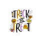 Trick or Treat - Halloween - Embroidered T-Shirt