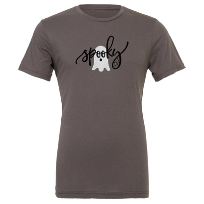 Spooky Ghost - Halloween - Embroidered T-Shirt