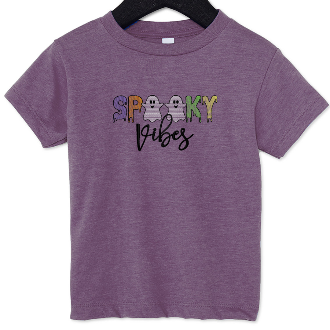 Spooky Vibes - Halloween - Embroidered T-Shirt