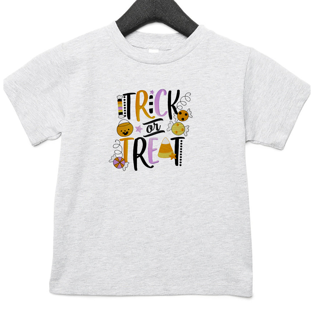 Trick or Treat - Halloween - Embroidered T-Shirt