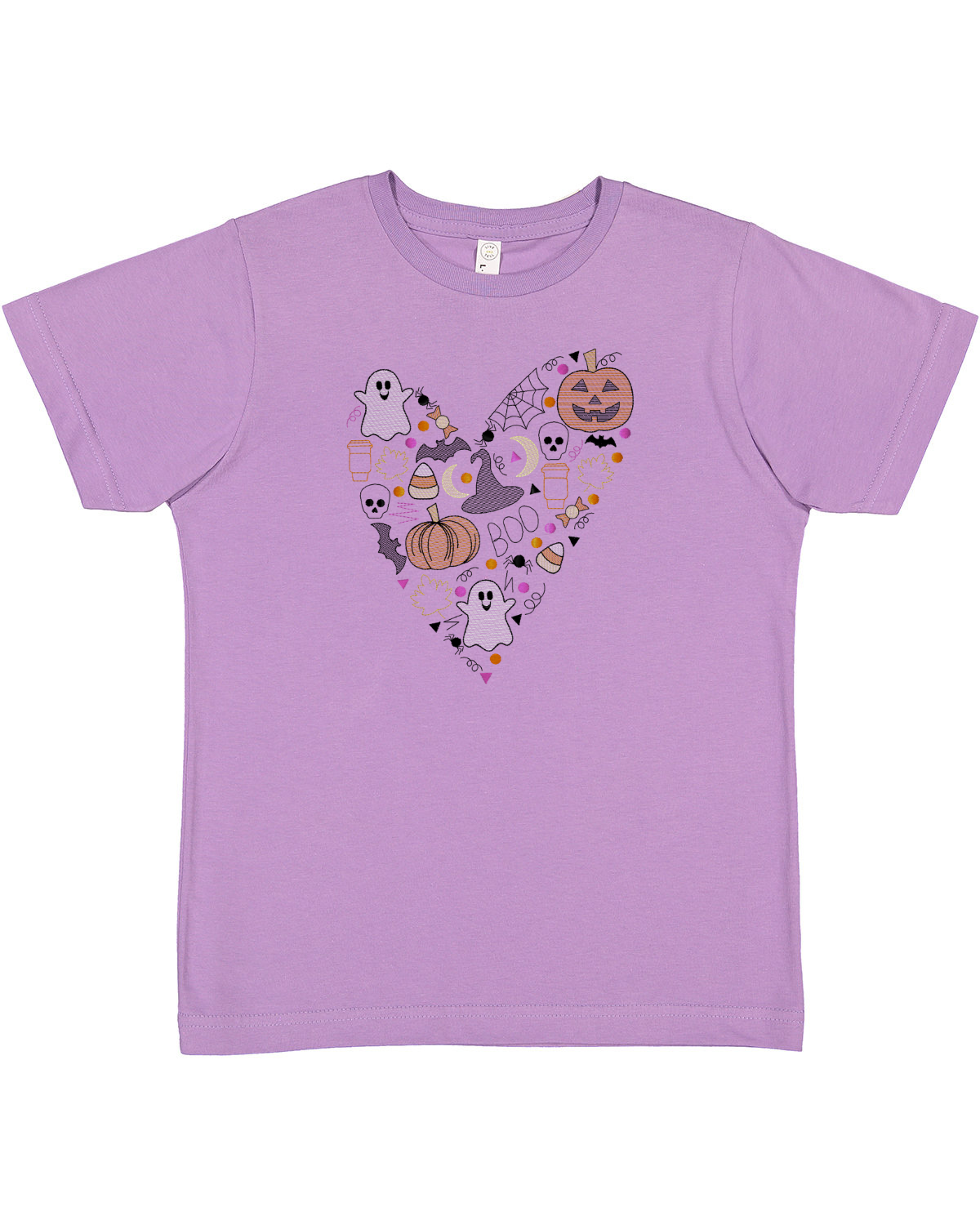 Halloween Spirit - Heart - Embroidered T-Shirt