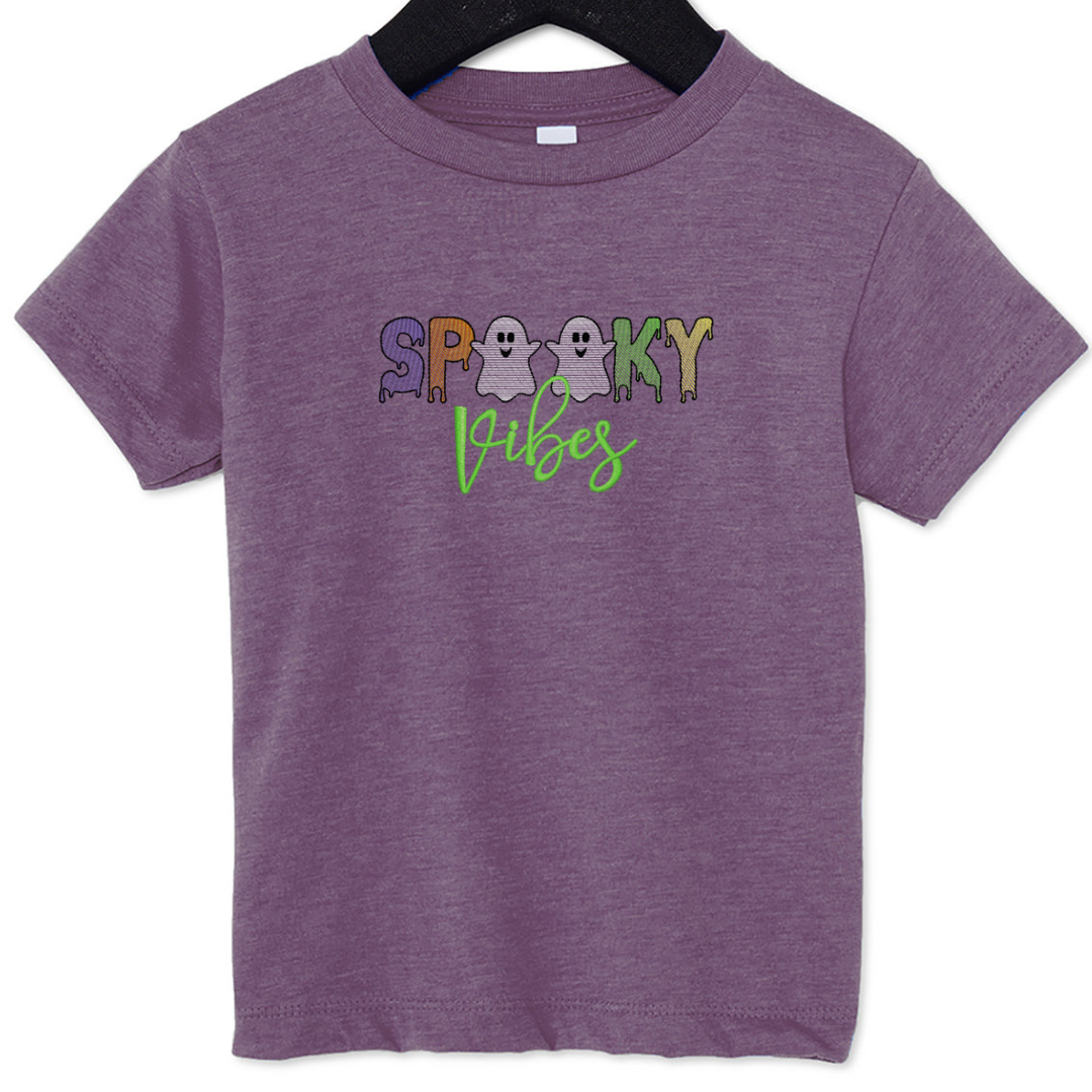 Spooky Vibes - Halloween - Embroidered T-Shirt