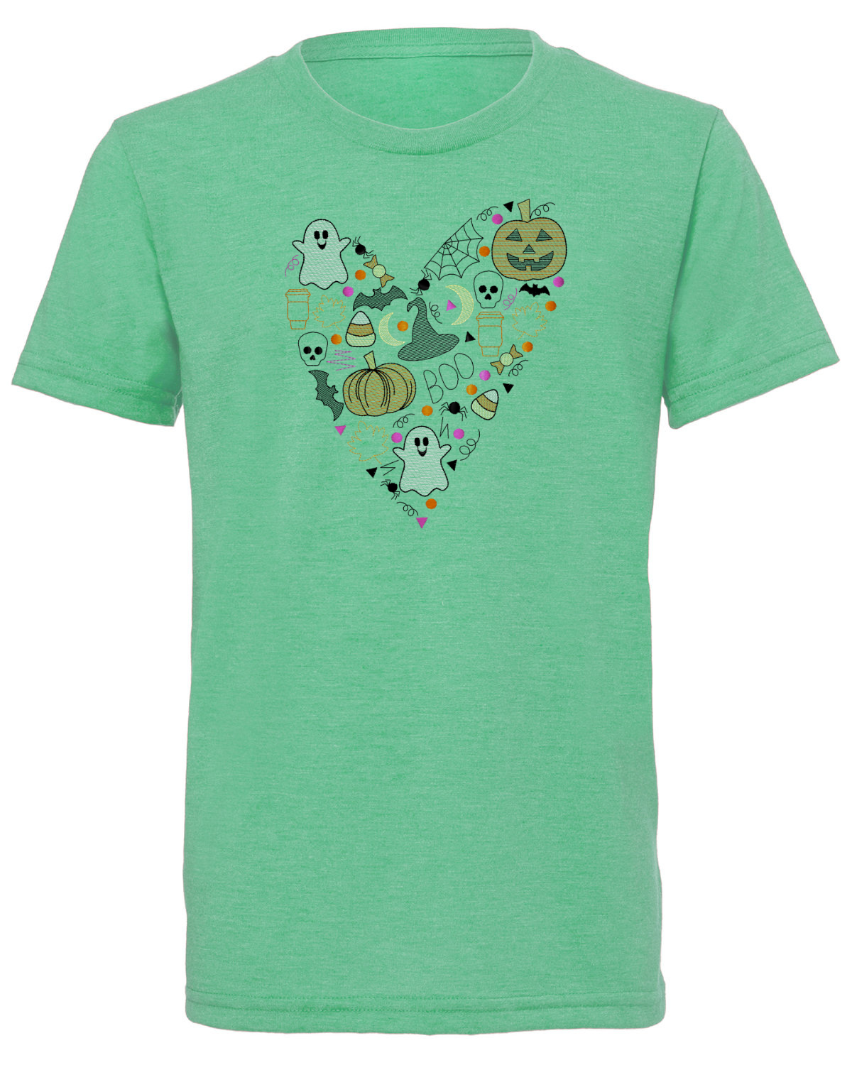 Halloween Spirit - Heart - Embroidered T-Shirt