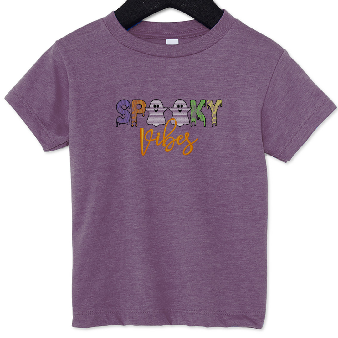 Spooky Vibes - Halloween - Embroidered T-Shirt