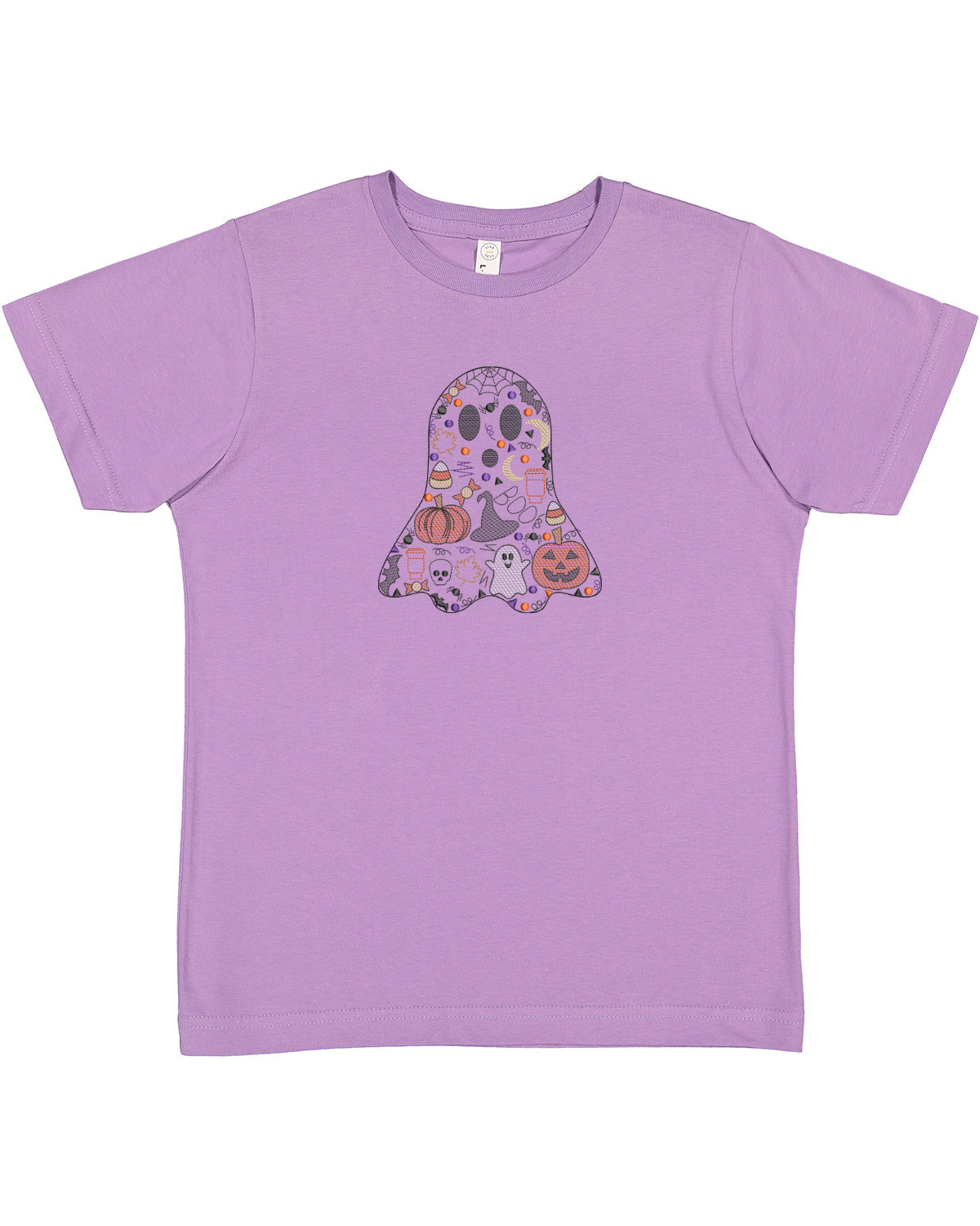 Halloween Spirit - Ghost - Embroidered T-Shirt