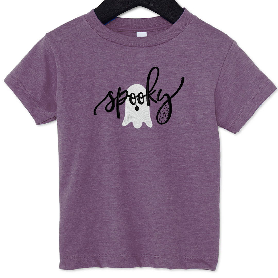 Spooky Ghost - Halloween - Embroidered T-Shirt